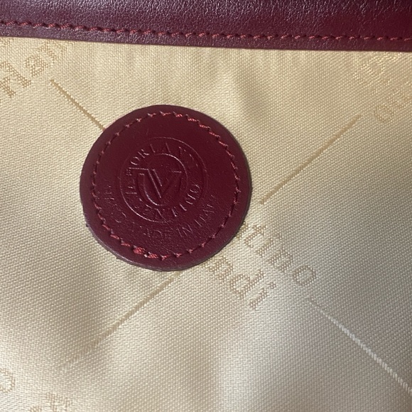 Valentino Orlandi Authentic Calf Leather Big Sized Bag (Burgundy) ( Brand New) - Picture 8 of 16